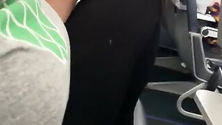 Girl Masturbates on Airplane