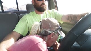 Sukie Rae gives a Blowjob while Driving. Part 1