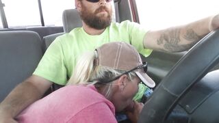 Sukie Rae gives a Blowjob while Driving. Part 1