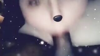 Deep Throating T Daddys Dick on Snapchat