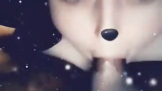 Deep Throating T Daddys Dick on Snapchat