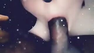 Deep Throating T Daddys Dick on Snapchat