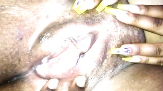 RECORDING MYSELF SUCKING ON FAT WET PUSSY SHE SQUIRTS DOWN MY CHIN (SLO-MO/SOUND OFF)