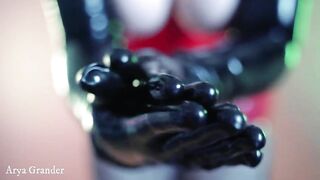 Gloves Latex Rubber Fetish. Long Opera Gloves. Full HD Hot BDSM Video of Arya Grander in PVC Corset