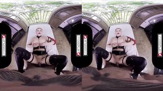 VR Cosplay X Huge Titted Jordan Pryce Is A Sex Warrior VR Porn