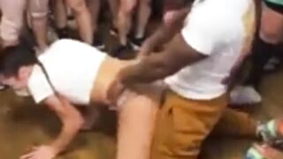 Nasty Nass Humped Infront of People Twerk Grinding on Black Guy