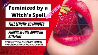 Feminized by a WITCH'S Spell Teaser (Witchcraft Feminization)