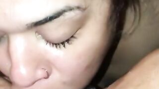 Pretty Ebony Sloppy Head and Facial cumshot/YouTube: MrNastyy52/IG/Snapchat