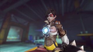 Overwatch - Tracer x Roadhog (Animated, Sound) [Guilty]