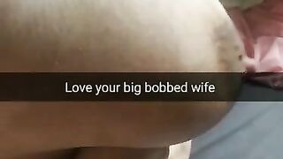 I Love my Cheating Wife with a Huge Milking Boobs! [cuckold. Snapchat]