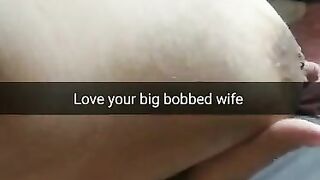 I Love my Cheating Wife with a Huge Milking Boobs! [cuckold. Snapchat]