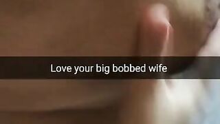 I Love my Cheating Wife with a Huge Milking Boobs! [cuckold. Snapchat]