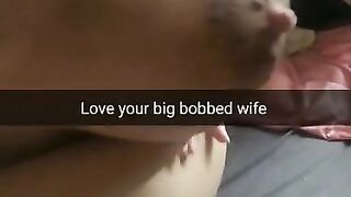 I Love my Cheating Wife with a Huge Milking Boobs! [cuckold. Snapchat]