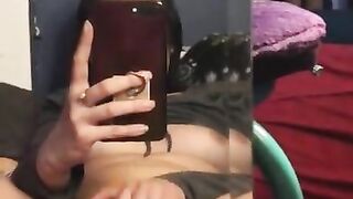 Asian Babe Finger Fucks herself in the Mirror Til she Cums