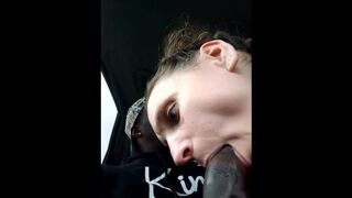 Throat Training outside her Bd's Job