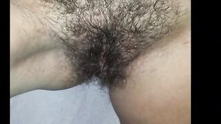 My wife's hairy fanny