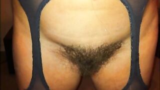 My wife's hairy fanny