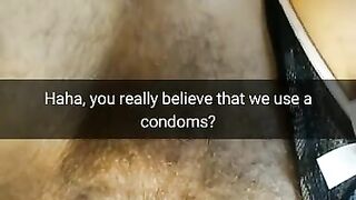 Did you really thing she use Condom? Real Cheating Wives never use a Condoms! [cuckold. Snapchat]