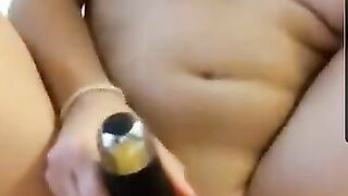 Horny Snapchat slut suck and rides dildo