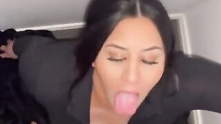 Juicy Maori Slut Deep Throating Cock for CUMSHOT FACIAL! (Message for Snapchat!)