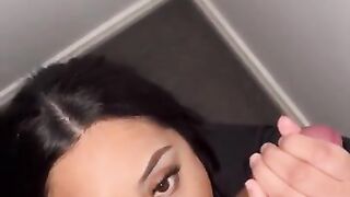 Juicy Maori Slut Deep Throating Cock for CUMSHOT FACIAL! (Message for Snapchat!)