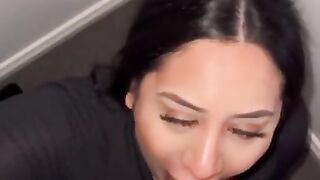 Juicy Maori Slut Deep Throating Cock for CUMSHOT FACIAL! (Message for Snapchat!)