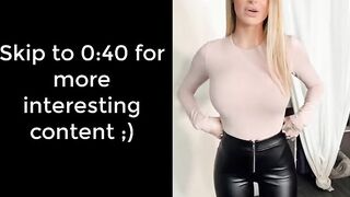 Mmjhottie (influencer) leather leggings try on haul, fit girl