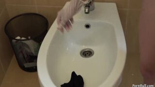 Girl Pissing on her Panties