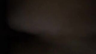 Cumming all over little Baebug after she Desperately Cums on his Huge Cock