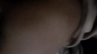 Cumming all over little Baebug after she Desperately Cums on his Huge Cock