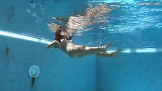 Puzan Bruhova sexy underwater submerged teen