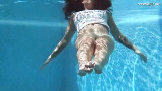 Puzan Bruhova sexy underwater submerged teen