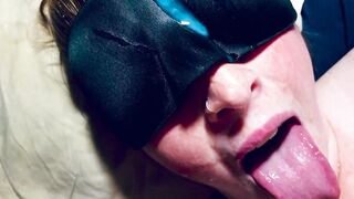 Masked Blowjob with Big Facial