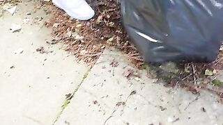 Step Mom get Fucked in the back Yard by Step Son