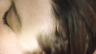 BBW Hooker sucks dick and drinks piss