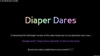 Tammy Pink takes on the 3-minute Diapered Bondage-Challenge! | (March 2021)