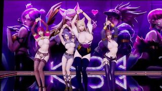 R18 MMD BLACKPINK - KiII This Love KDA Striptease