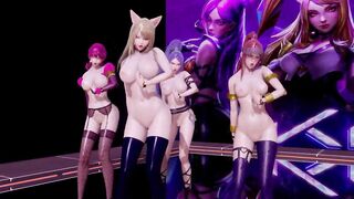 R18 MMD BLACKPINK - KiII This Love KDA Striptease