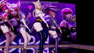 R18 MMD BLACKPINK - KiII This Love KDA Striptease