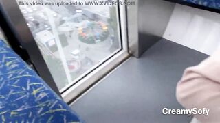 I barely had time to swallow hot cum! Risky public sex on ferris wheel - CreamySofy