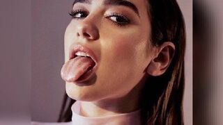 Dua Lipa (face) Jerk Off Challenge.