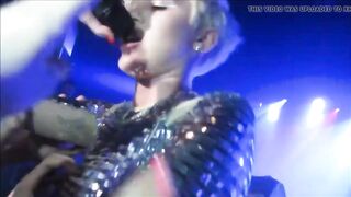 Mikey Cyrus let's fan touching her pussy