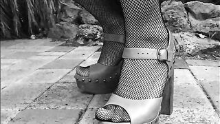 Heels Fishnets Pantyhose Photo Slideshow Compilation