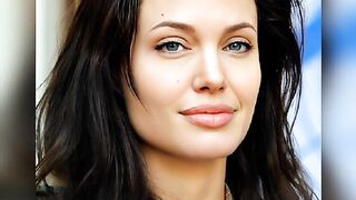 Angelina Jolie (Face) Jerk Off Challenge - With Moaning.