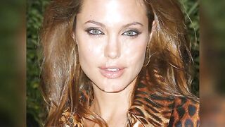 Angelina Jolie (Face) Jerk Off Challenge - With Moaning.