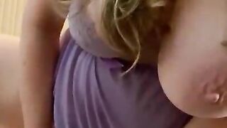 Wife needs her orgasms with cum, but a dildo will do