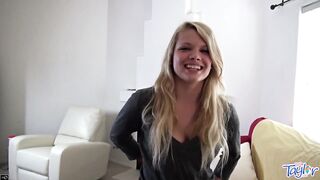 Little Taylor and her Teen Girlfriend have an Interview on the Couch