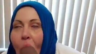 Arab awesome hijab blowjob