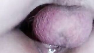 He fucked her with a creampie for a mega creampie close-up