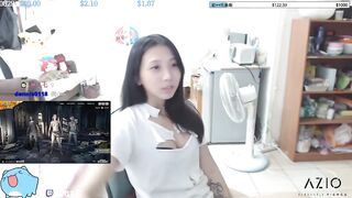 Twitch streamer japanese flashing perfect shape boobs in an exciting way